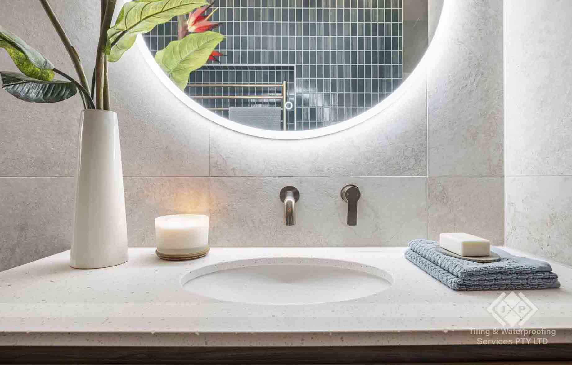 Professional wall tile installation modern design